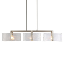 Golden 3164-LP PW-HWG - Golden Lighting Aenon 3-light Island Light in Pewter